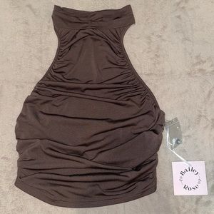 High Neck Cropped Top